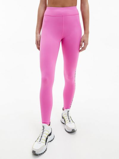 Calvin Klein Ruhák HU224360 | Calvin Klein Logo Gym Női Leggings Rózsaszín